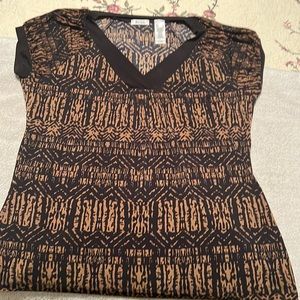 Liz&co brown and black women’s tops size large